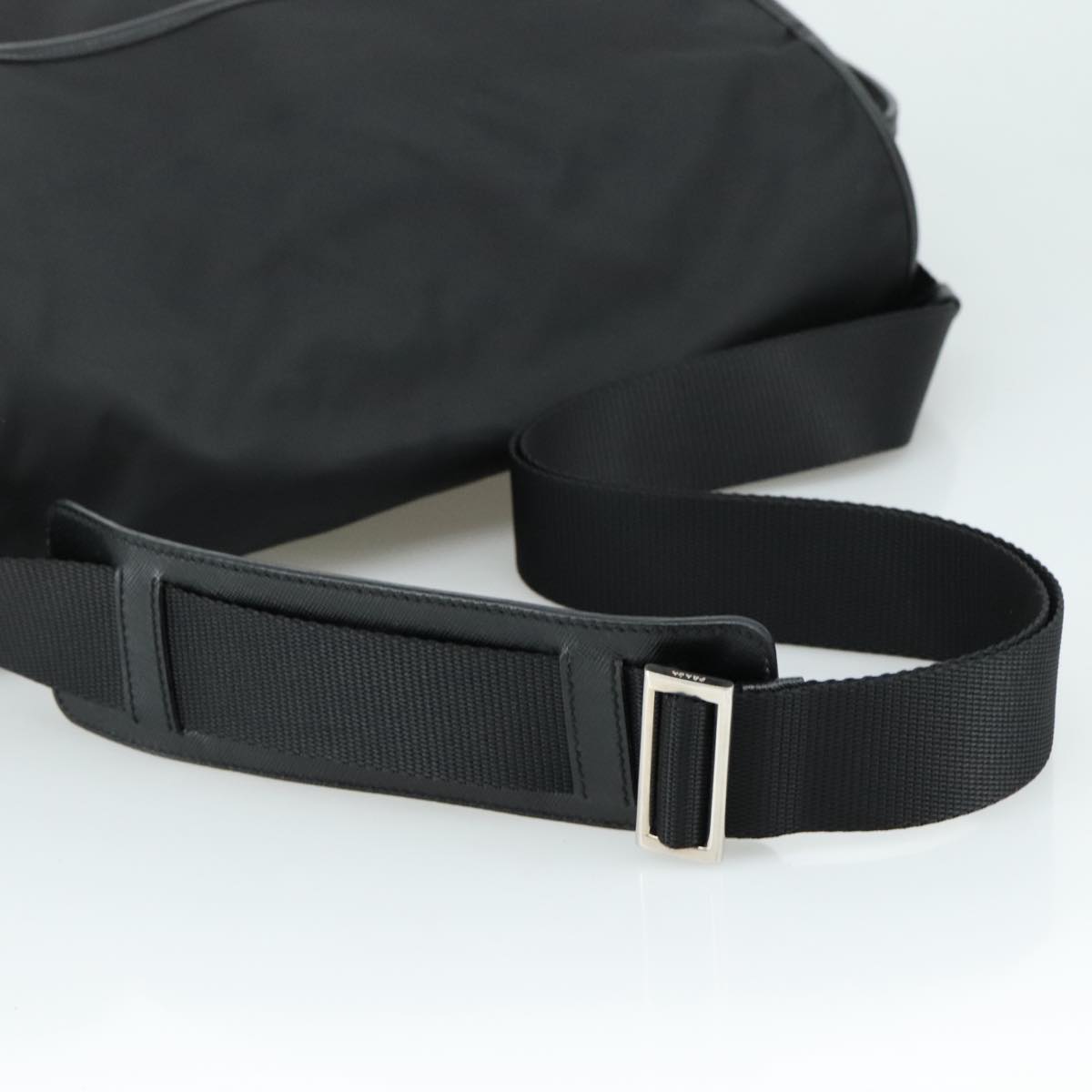 PRADA Shoulder Bag Nylon Black Auth yk16281