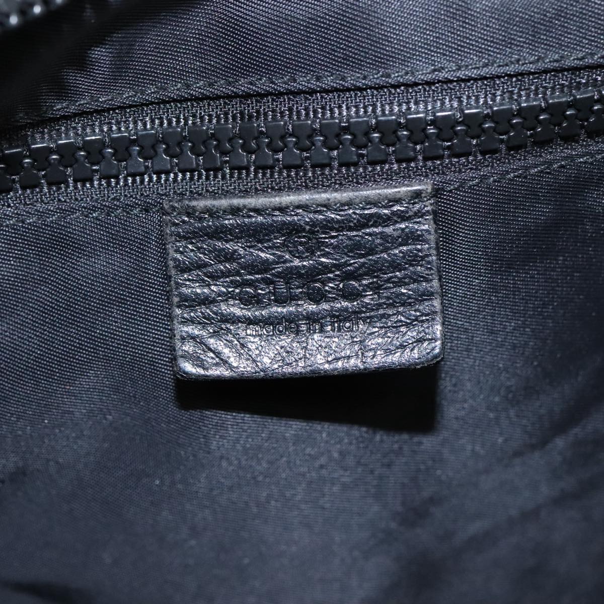 GUCCI GG Supreme Shoulder Bag PVC Leather Black 162904 Auth yk16293