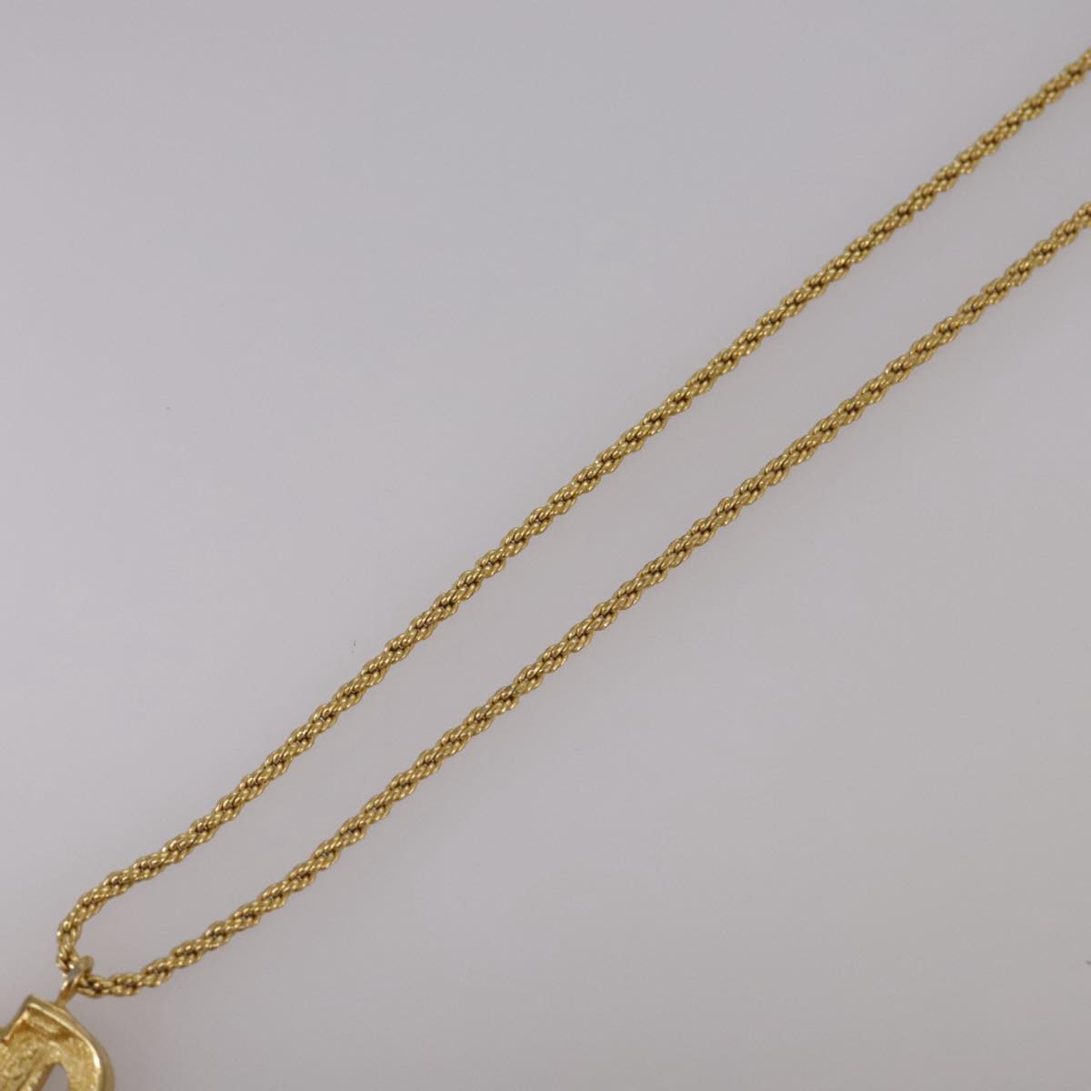 Christian Dior Necklace metal Gold Auth yk16358