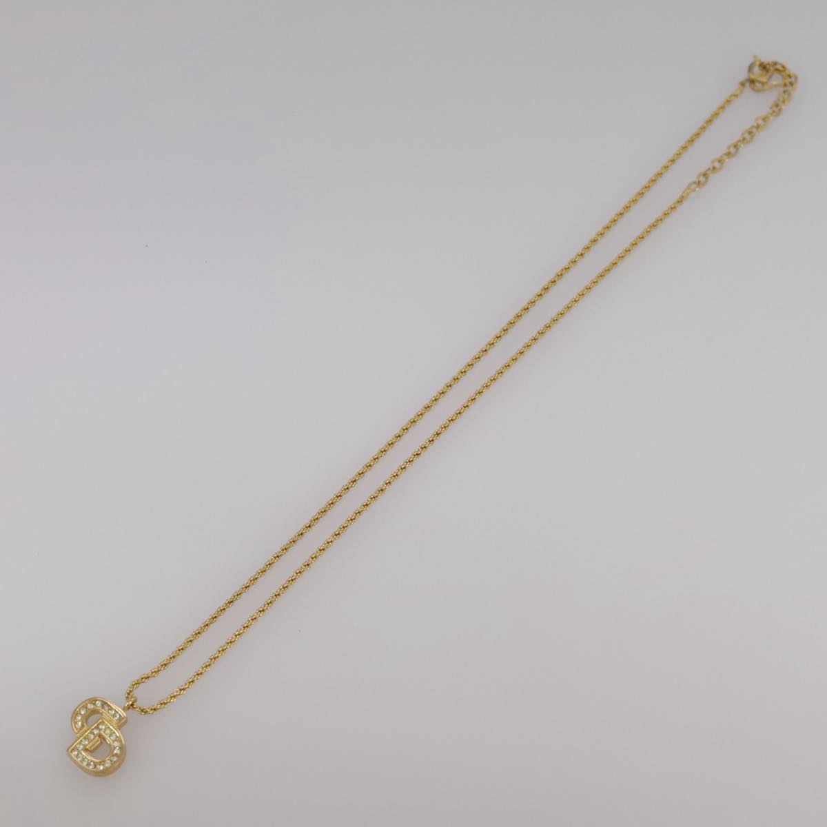 Christian Dior Necklace metal Gold Auth yk16358