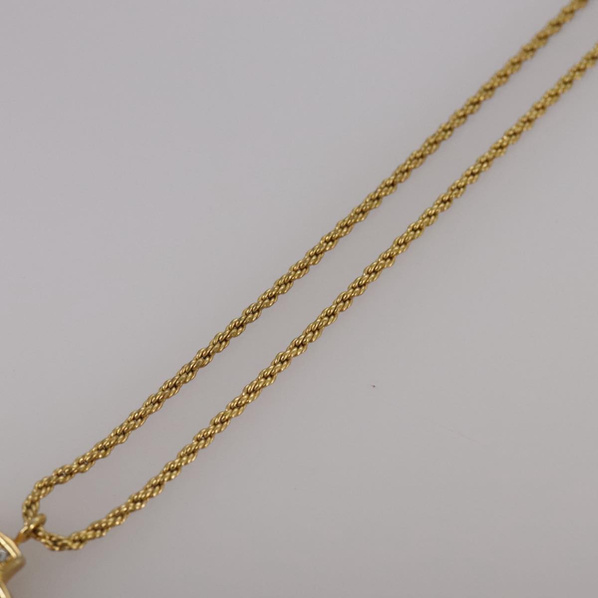 Christian Dior Necklace metal Gold Auth yk16358