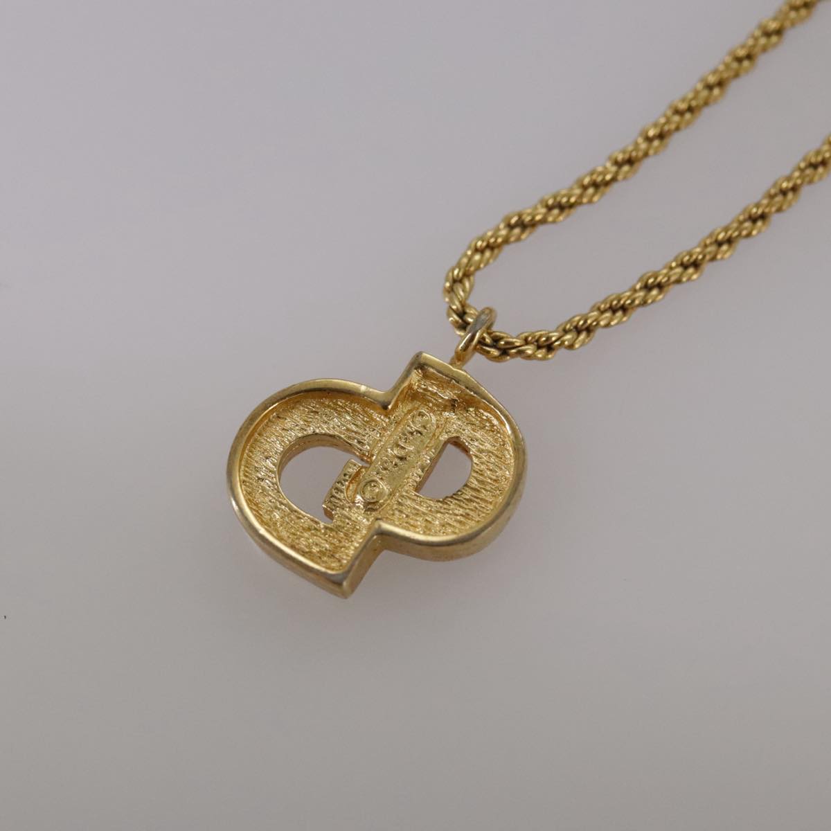 Christian Dior Necklace metal Gold Auth yk16358