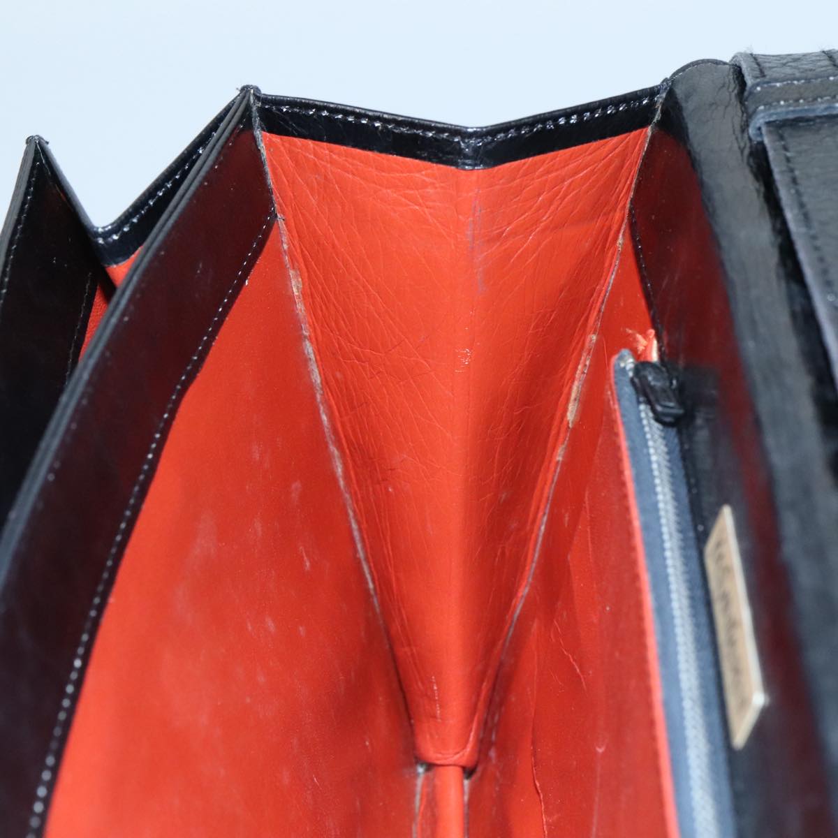 SAINT LAURENT Shoulder Bag Leather Black Auth yk16514