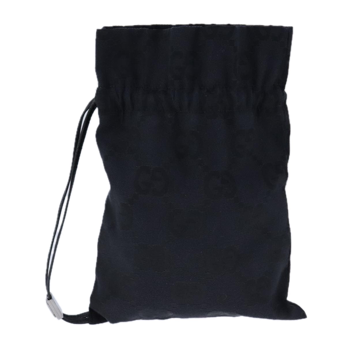 GUCCI GG Canvas Purse Pouch Black 039 1046 Auth yk16535