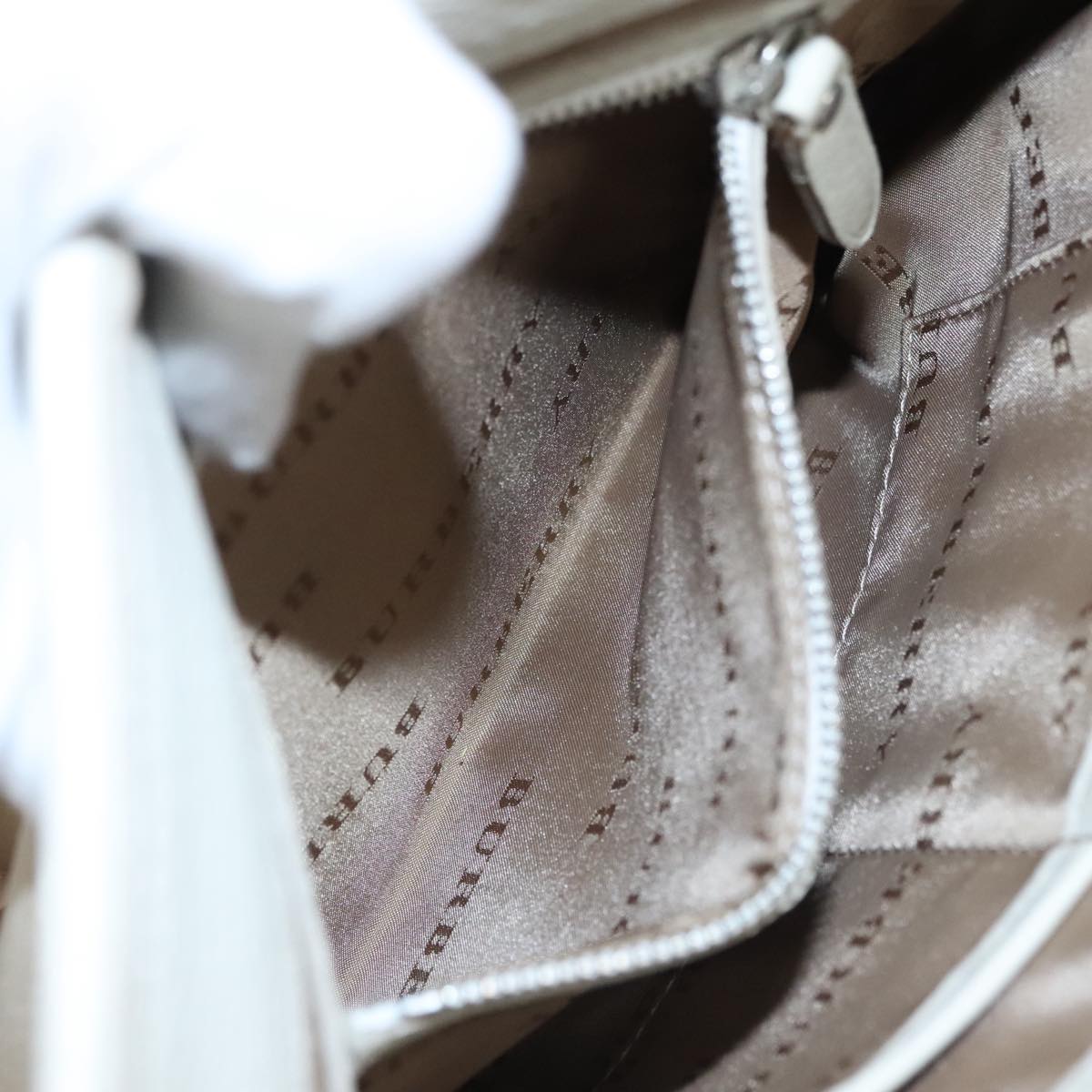 BURBERRY Nova Check Shoulder Bag Canvas Beige Auth yk16685