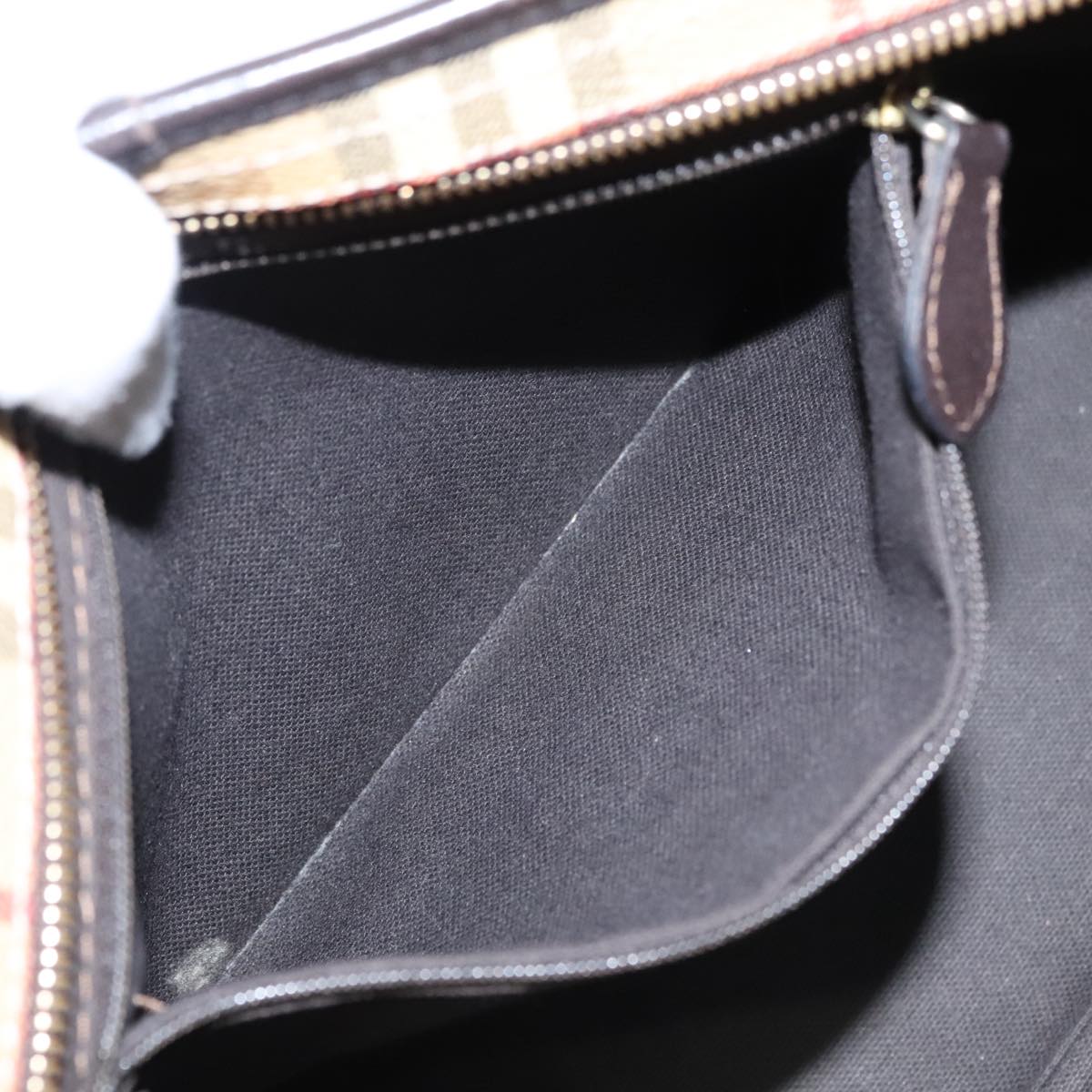 BURBERRY Nova Check Tote Bag PVC Leather Beige Auth yk16711