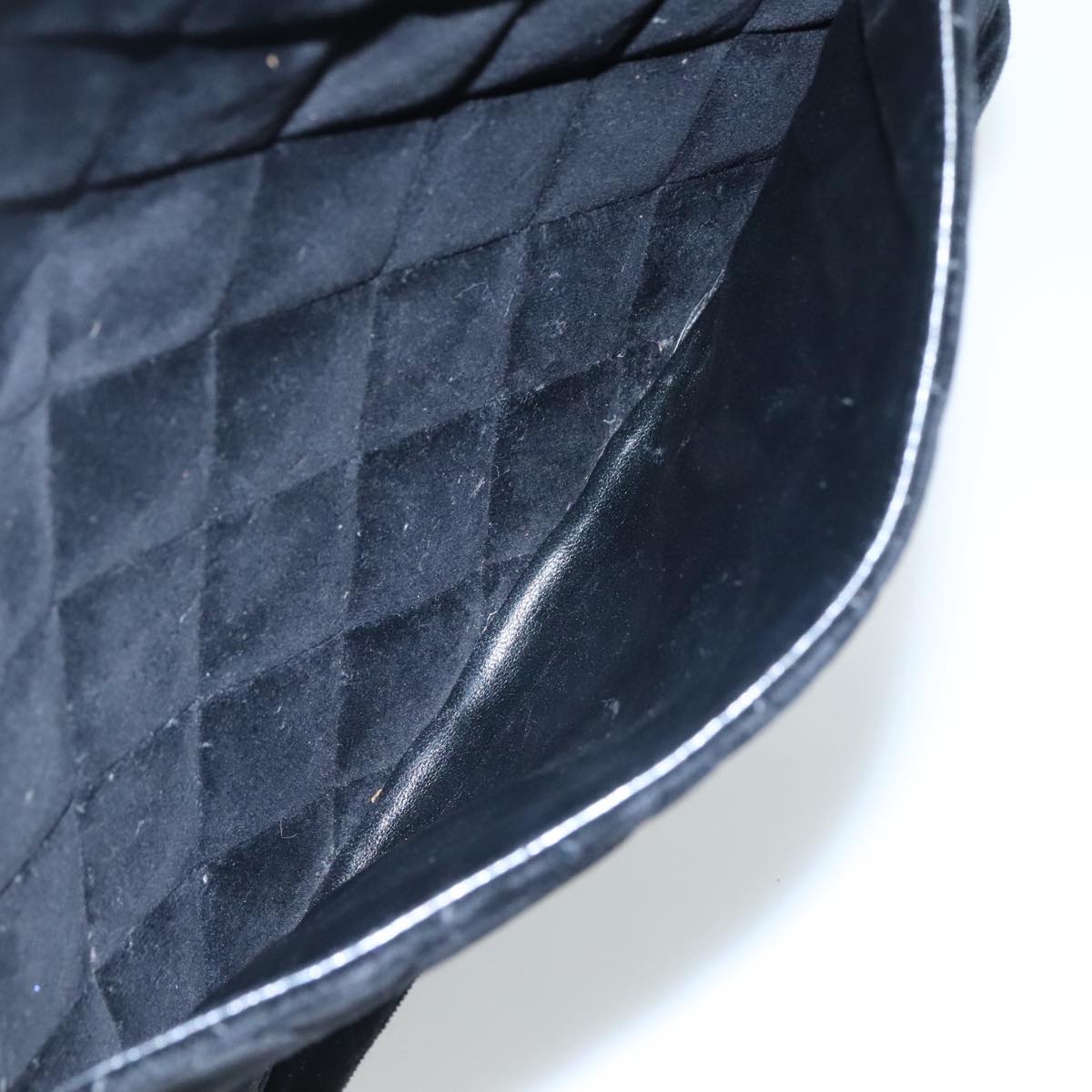 CHANEL Matelasse Standard Tote Bag Velor Black CC Auth yk16770