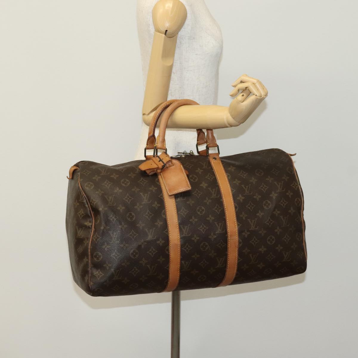 LOUIS VUITTON Monogram Keepall 50 Boston Bag M41426 LV Auth yk16778
