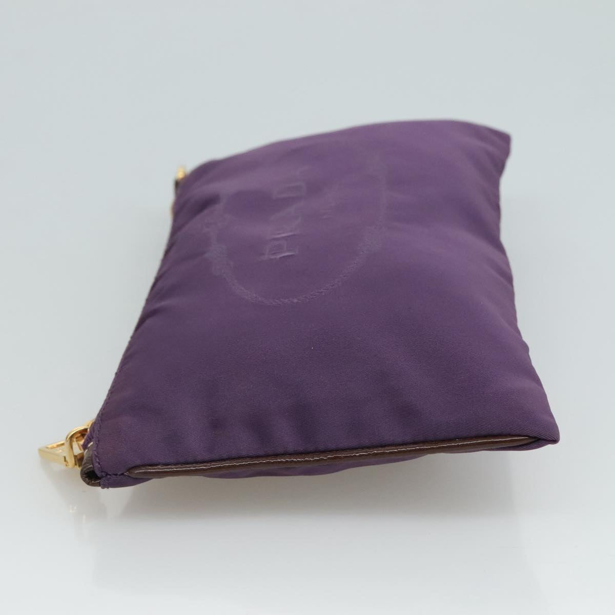 PRADA Pouch Nylon Purple Auth yk16822