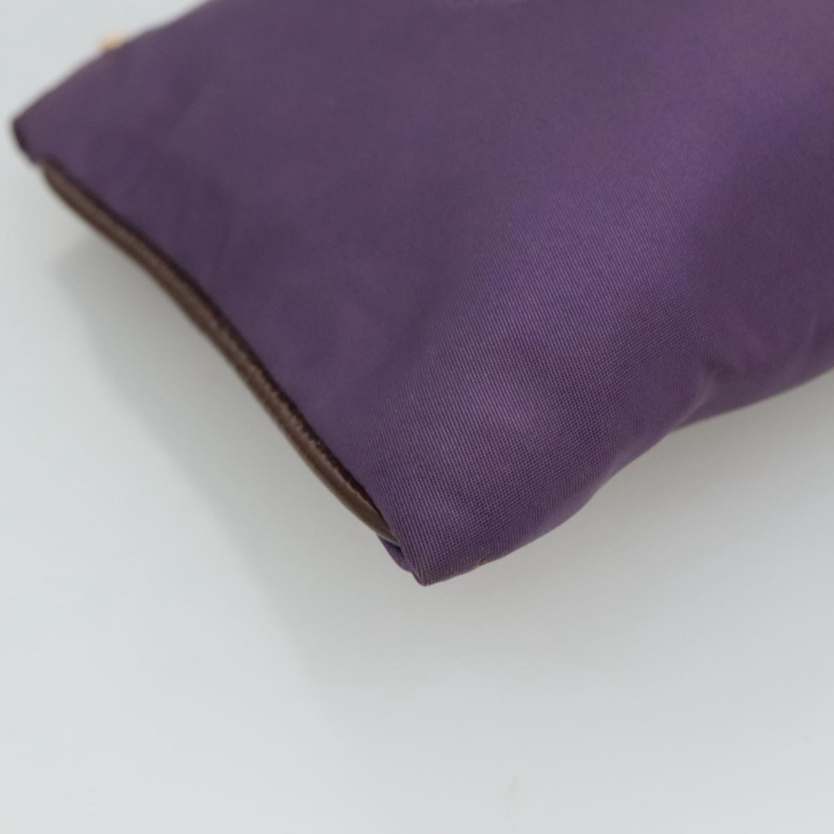 PRADA Pouch Nylon Purple Auth yk16822