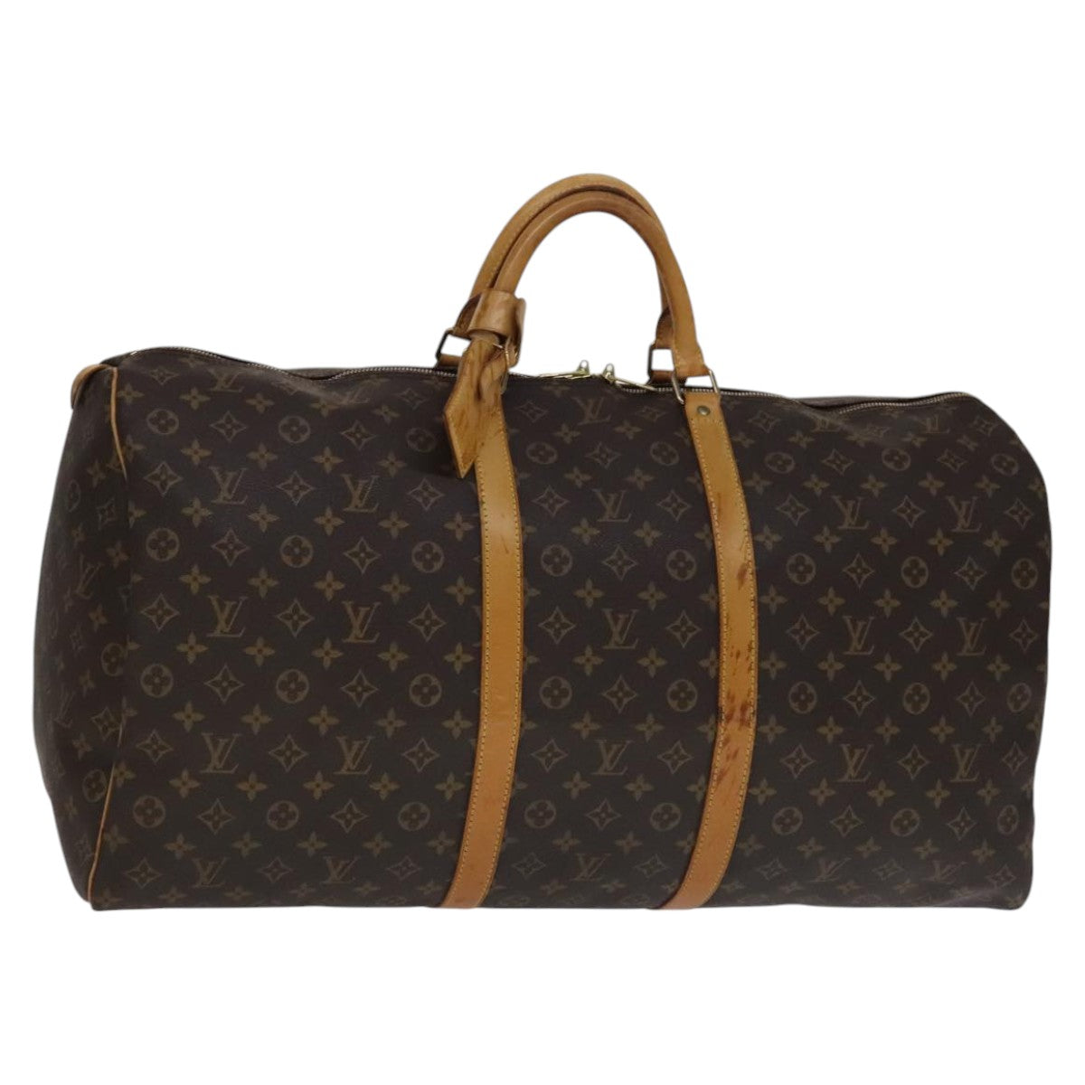 LOUIS VUITTON Monogram Keepall 60 Boston Bag M41422 LV Auth yk16849