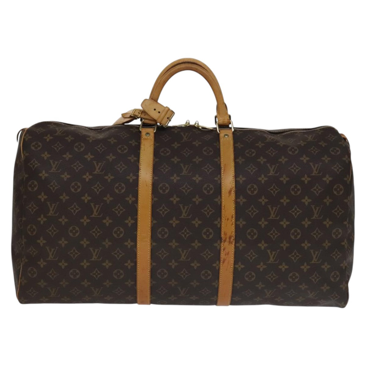 LOUIS VUITTON Monogram Keepall 60 Boston Bag M41422 LV Auth yk16849
