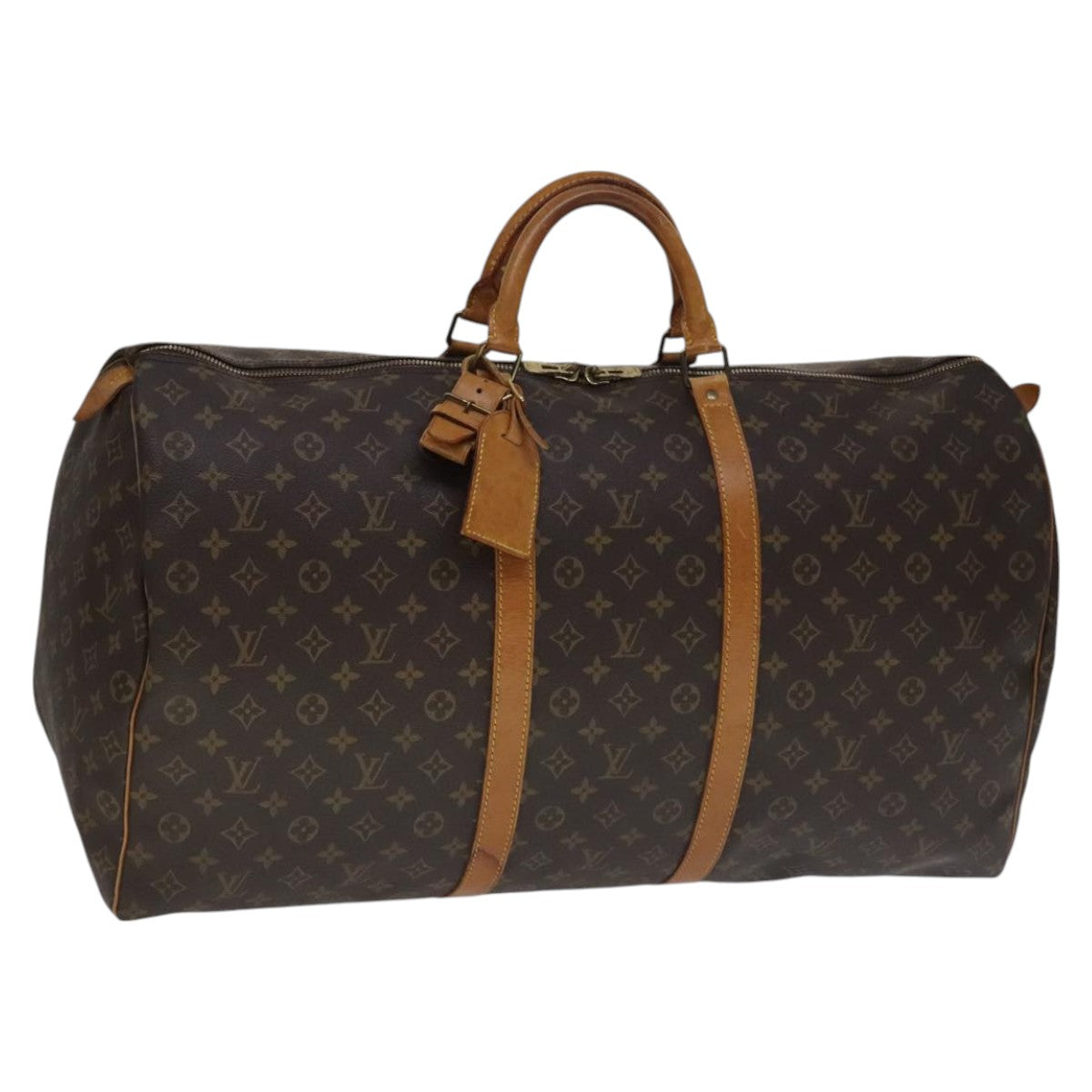 LOUIS VUITTON Monogram Keepall 60 Boston Bag M41422 LV Auth yk16857