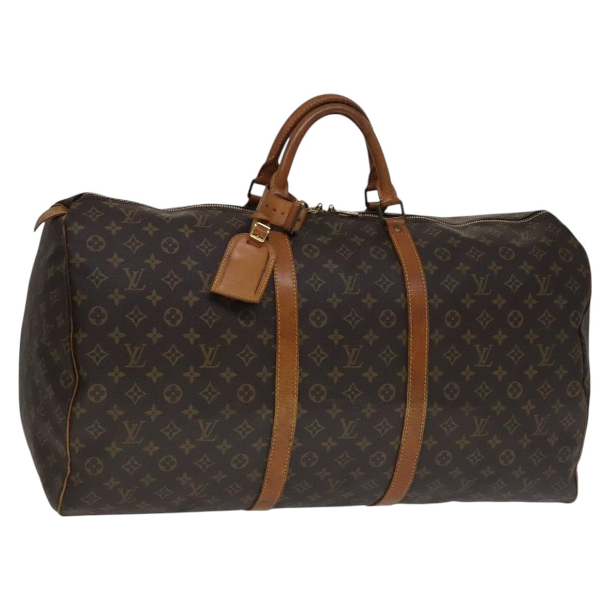 LOUIS VUITTON Monogram Keepall 60 Boston Bag M41422 LV Auth yk16870