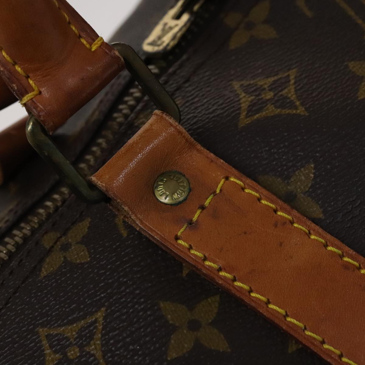 LOUIS VUITTON Monogram Keepall 60 Boston Bag M41422 LV Auth yk16870