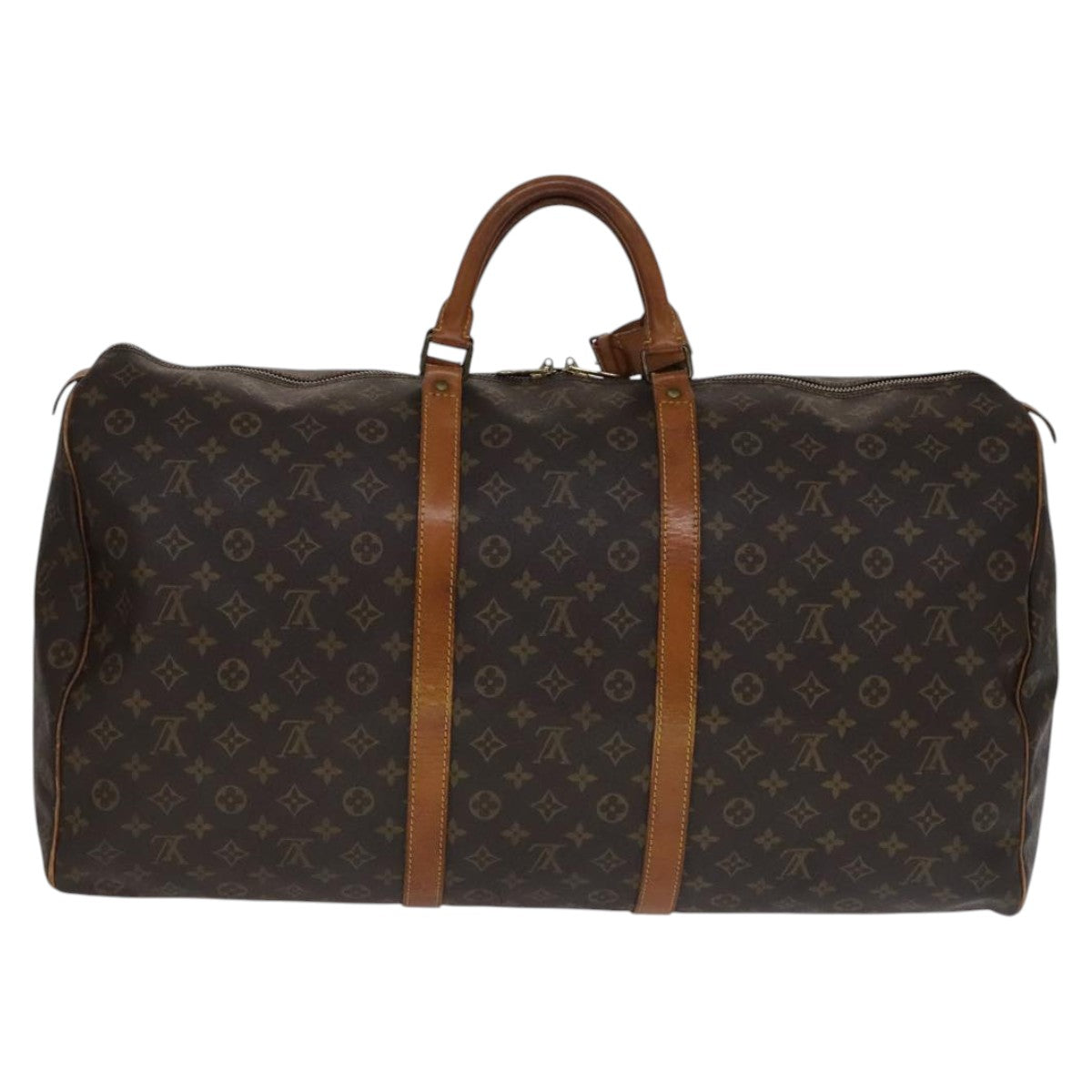LOUIS VUITTON Monogram Keepall 60 Boston Bag M41422 LV Auth yk16870