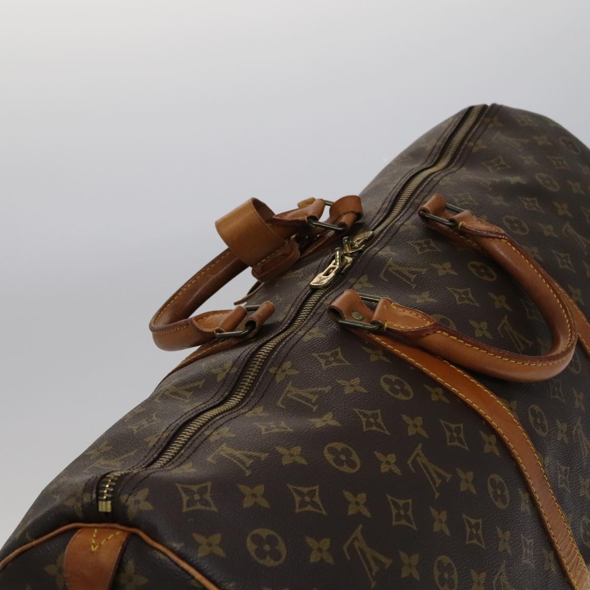 LOUIS VUITTON Monogram Keepall 60 Boston Bag M41422 LV Auth yk16870