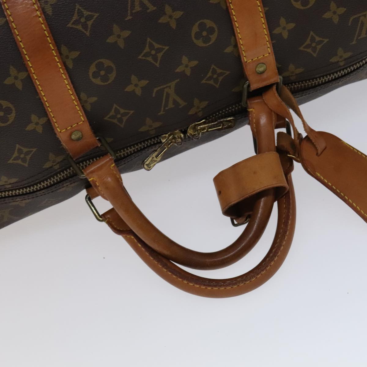 LOUIS VUITTON Monogram Keepall 60 Boston Bag M41422 LV Auth yk16870