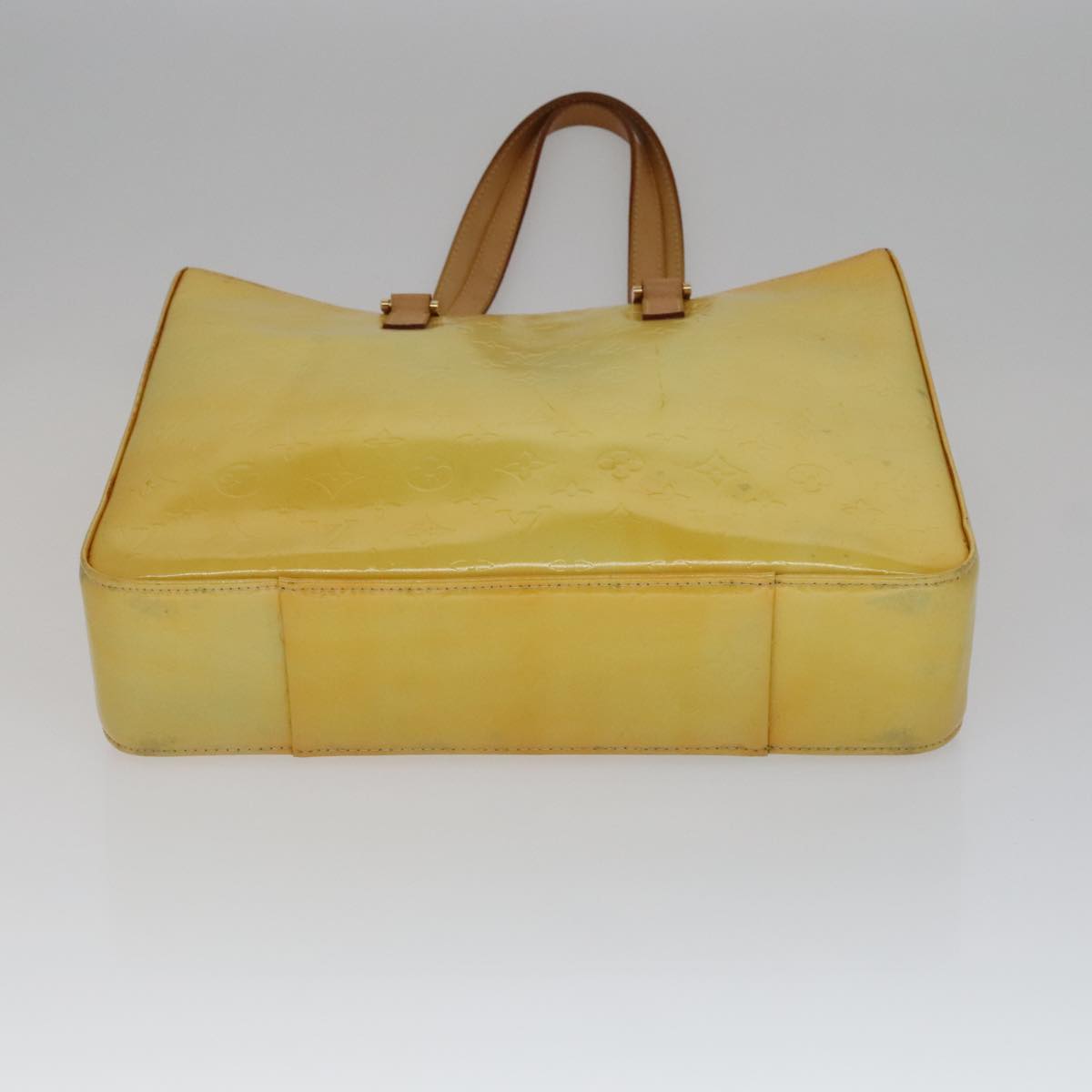 LOUIS VUITTON Monogram Vernis Columbus Tote Bag Gris M91028 LV Auth yk16875