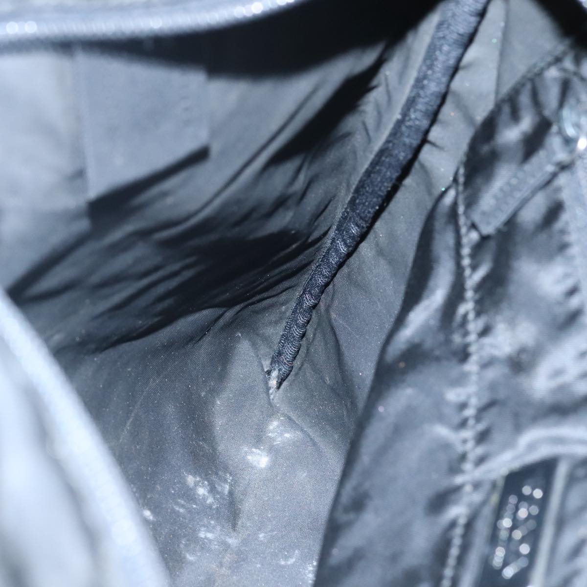 PRADA Tote Bag Nylon Black Auth yk16893