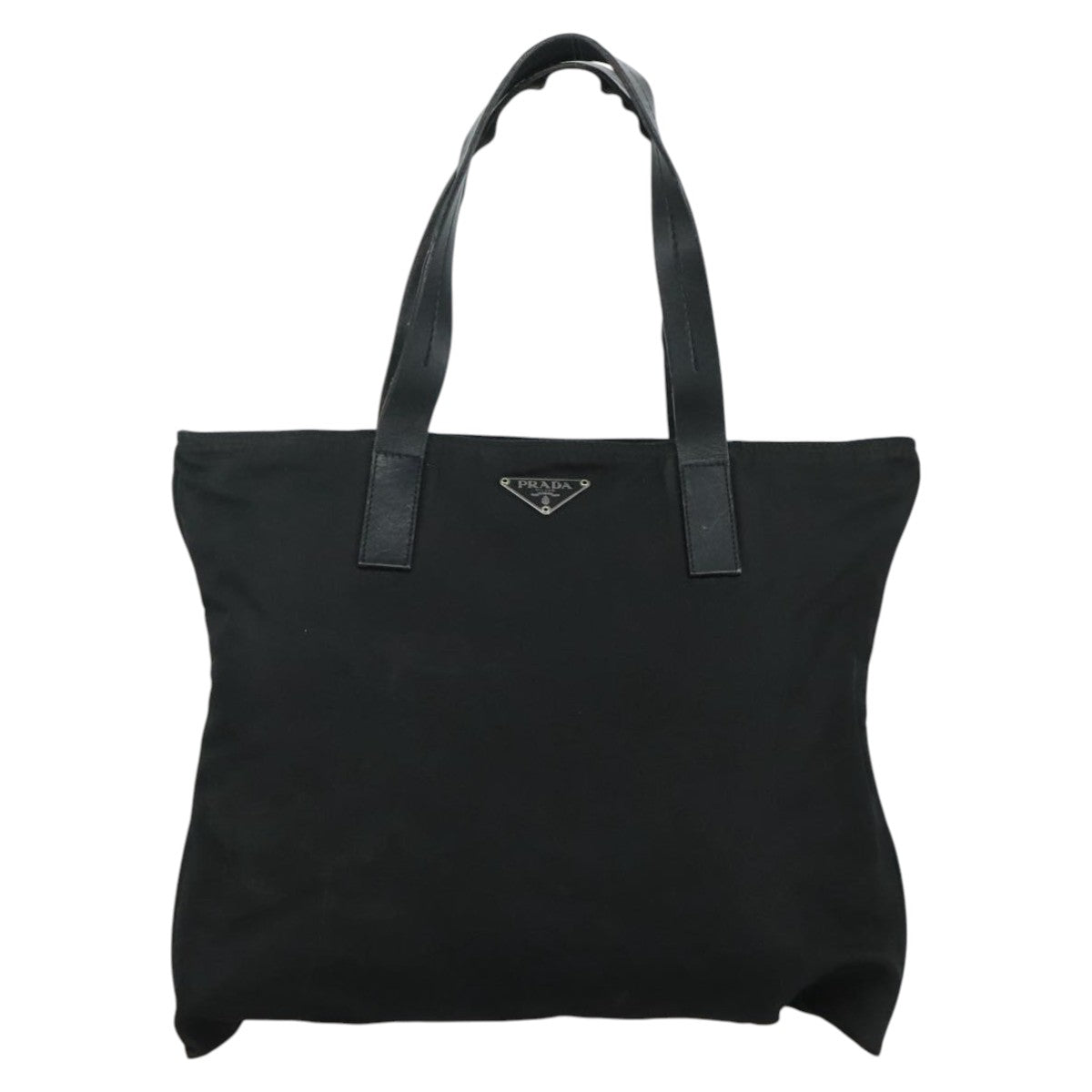 PRADA Tote Bag Nylon Black Auth yk16893