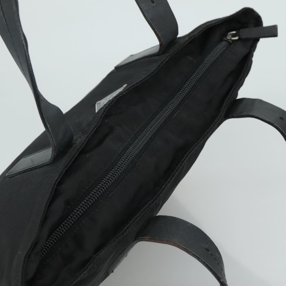 PRADA Tote Bag Nylon Black Auth yk16893