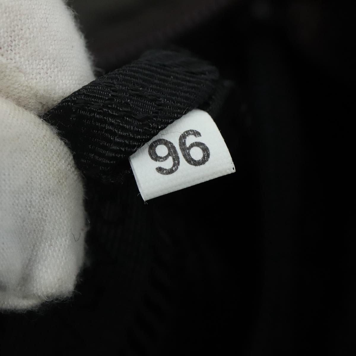 PRADA Chain Shoulder Bag Nylon Khaki Auth yk16918