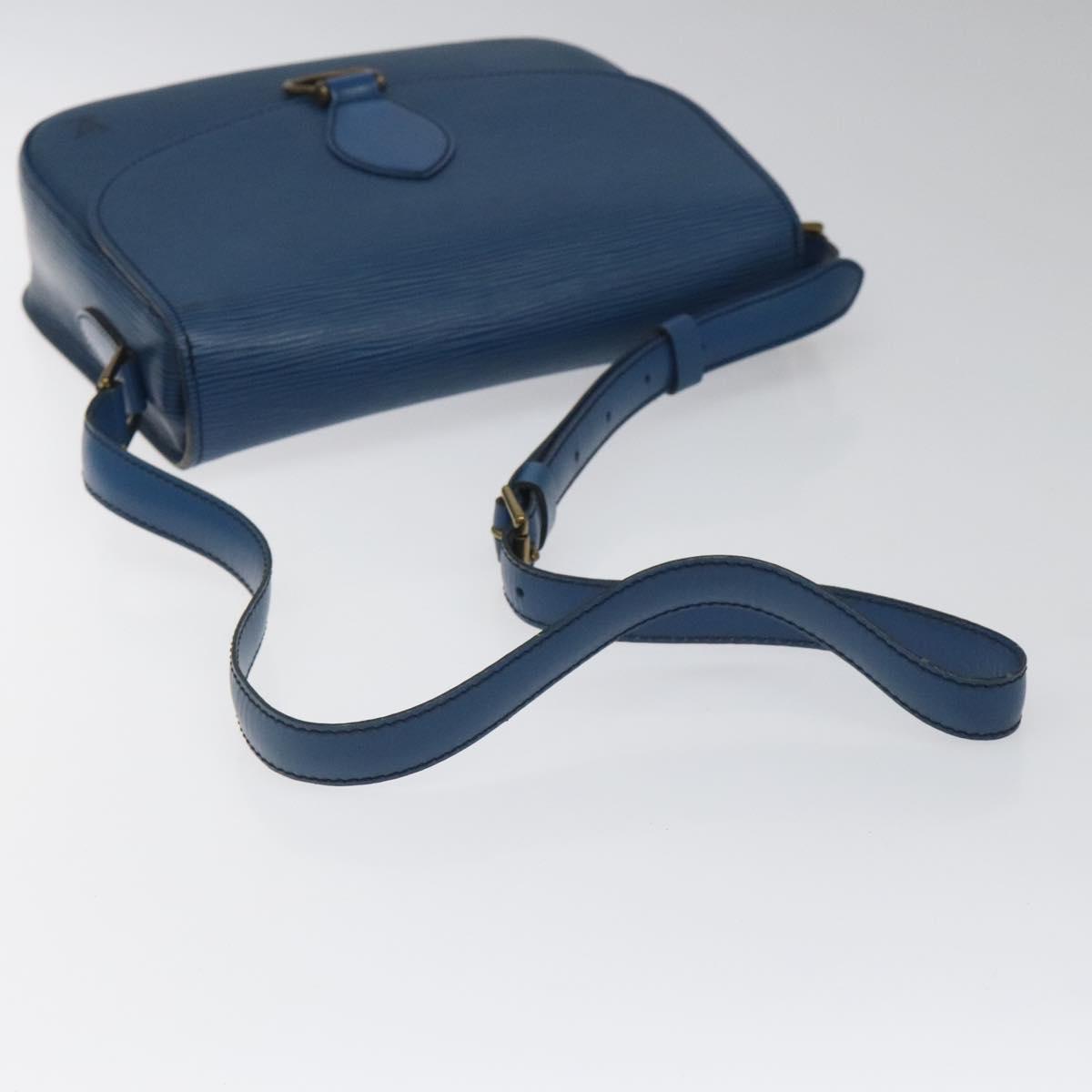 LOUIS VUITTON Epi Saint Cloud GM Shoulder Bag Toledo Blue M52195 LV Auth yk16925