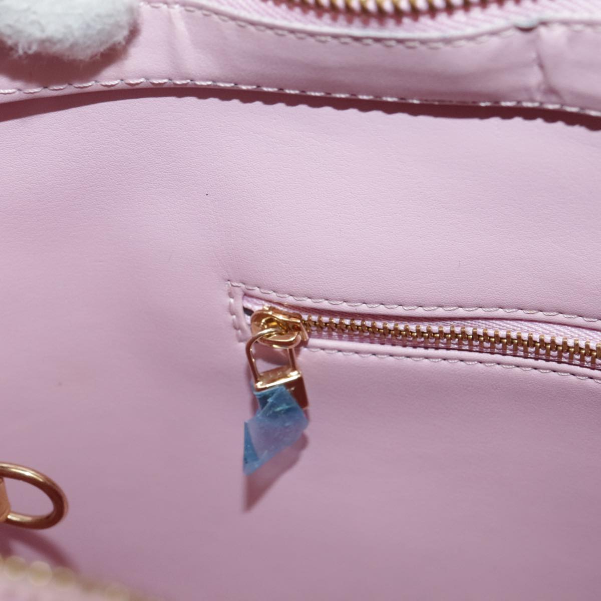 LOUIS VUITTON Monogram Vernis Houston Bag Marshmallow Pink M91302 Auth yk16980