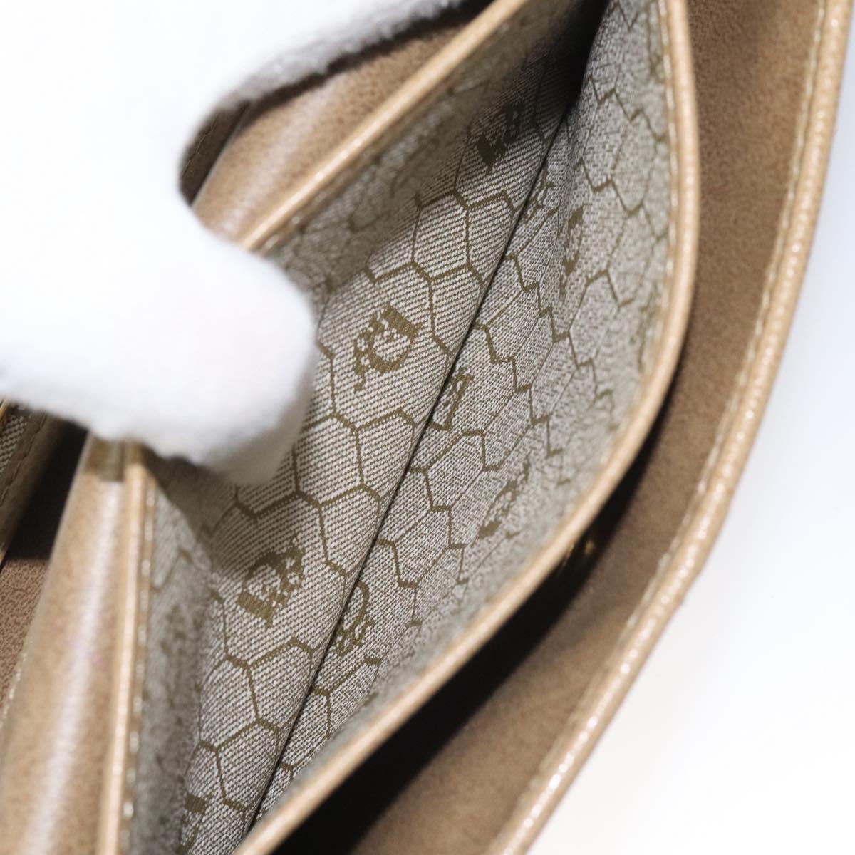 Christian Dior Shoulder Bag Leather Beige Auth yk17006