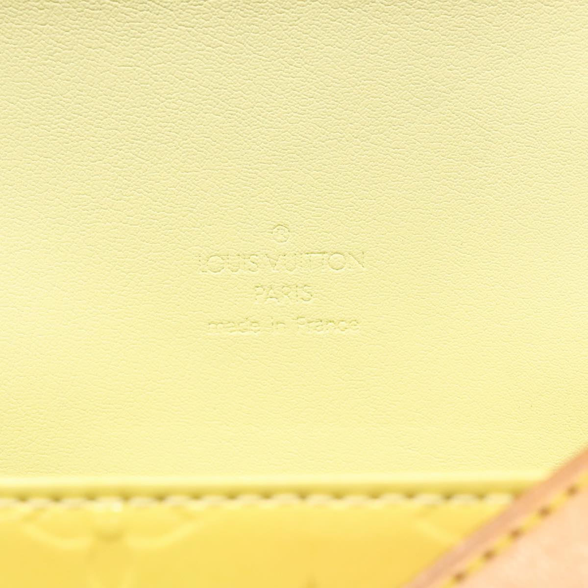 LOUIS VUITTON Monogram Vernis Thompson Street Bag Yellow M91071 LV Auth yk17007