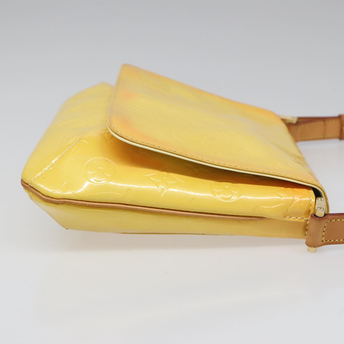 LOUIS VUITTON Monogram Vernis Thompson Street Bag Yellow M91071 LV Auth yk17007