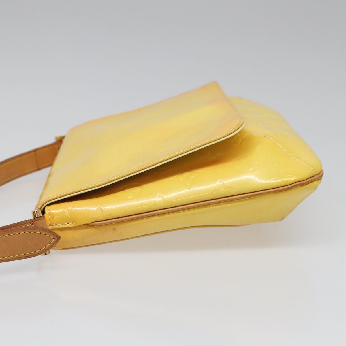 LOUIS VUITTON Monogram Vernis Thompson Street Bag Yellow M91071 LV Auth yk17007