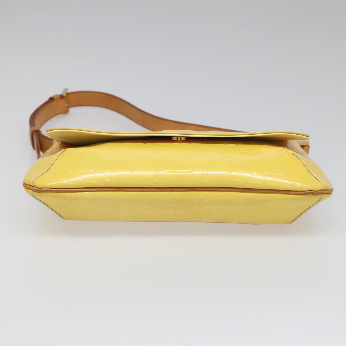LOUIS VUITTON Monogram Vernis Thompson Street Bag Yellow M91071 LV Auth yk17007