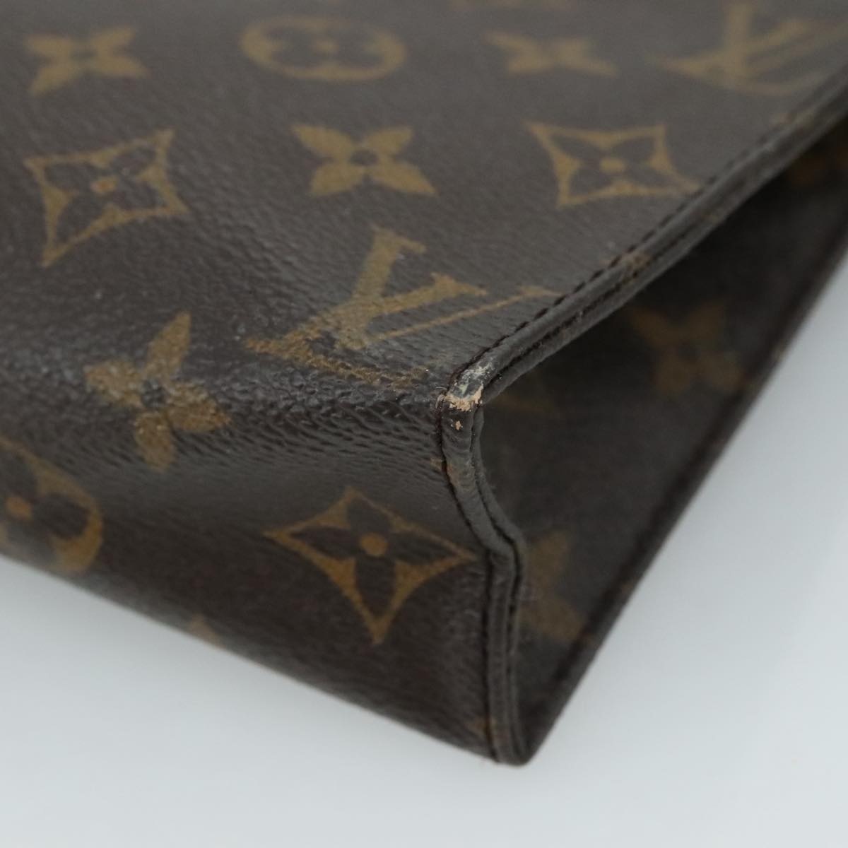LOUIS VUITTON Monogram Poche Toilette 19 Pouch M47544 LV Auth yk17090