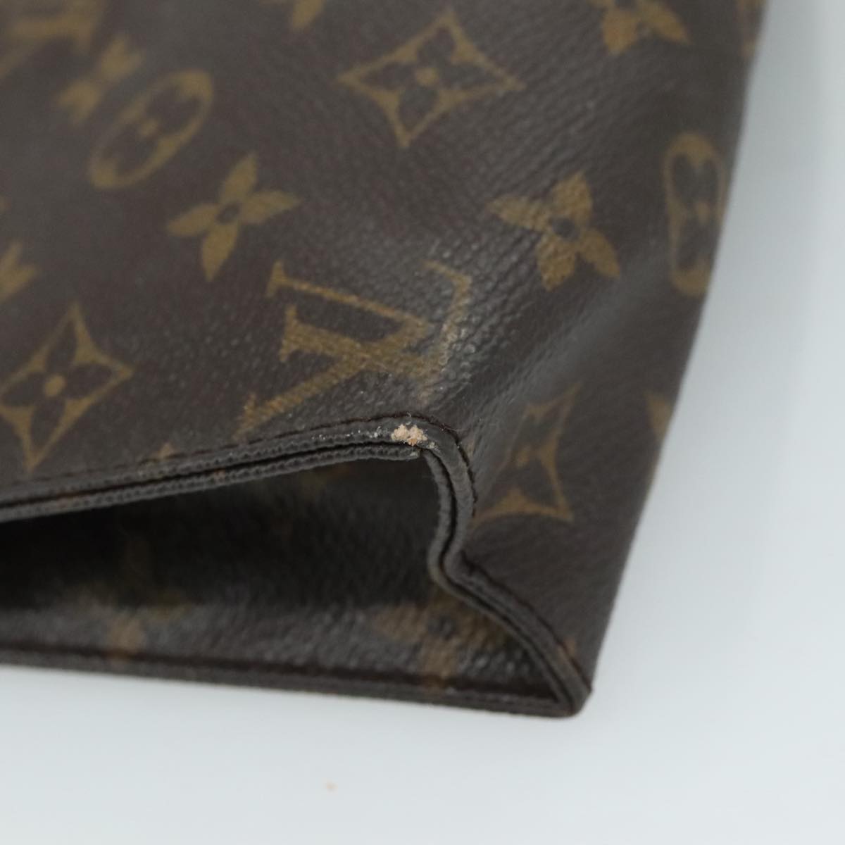 LOUIS VUITTON Monogram Poche Toilette 19 Pouch M47544 LV Auth yk17090