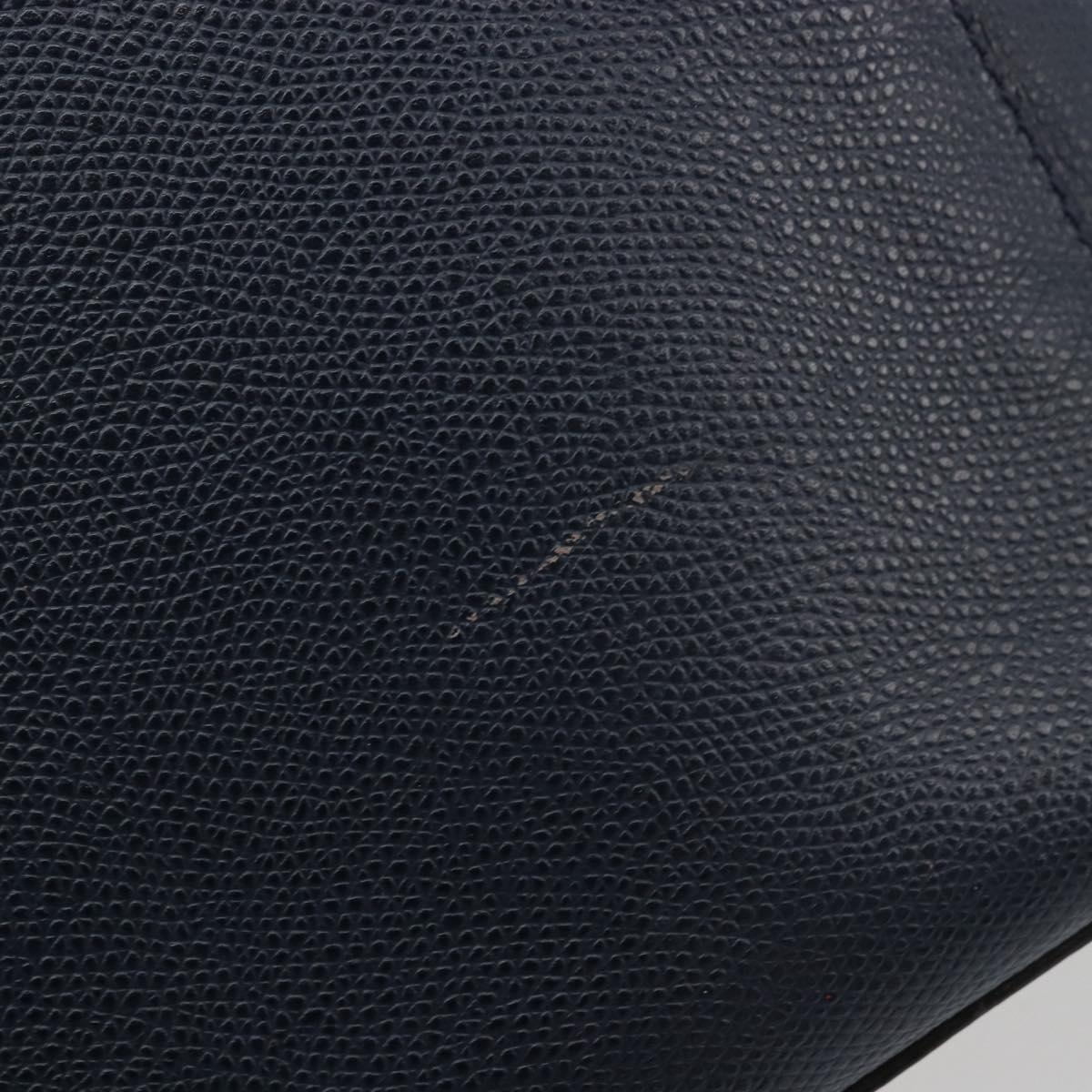 CELINE Hand Bag Leather Navy Auth yk17129