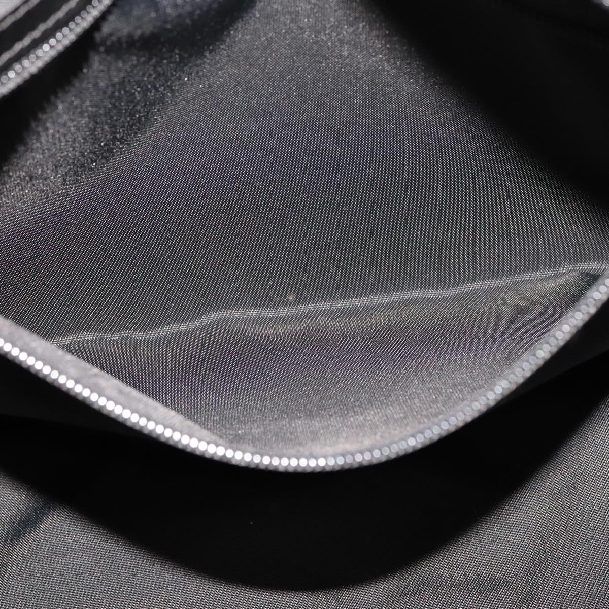 MCM Vicetos Logogram Chain Shoulder Bag Nylon Black Auth yk17160