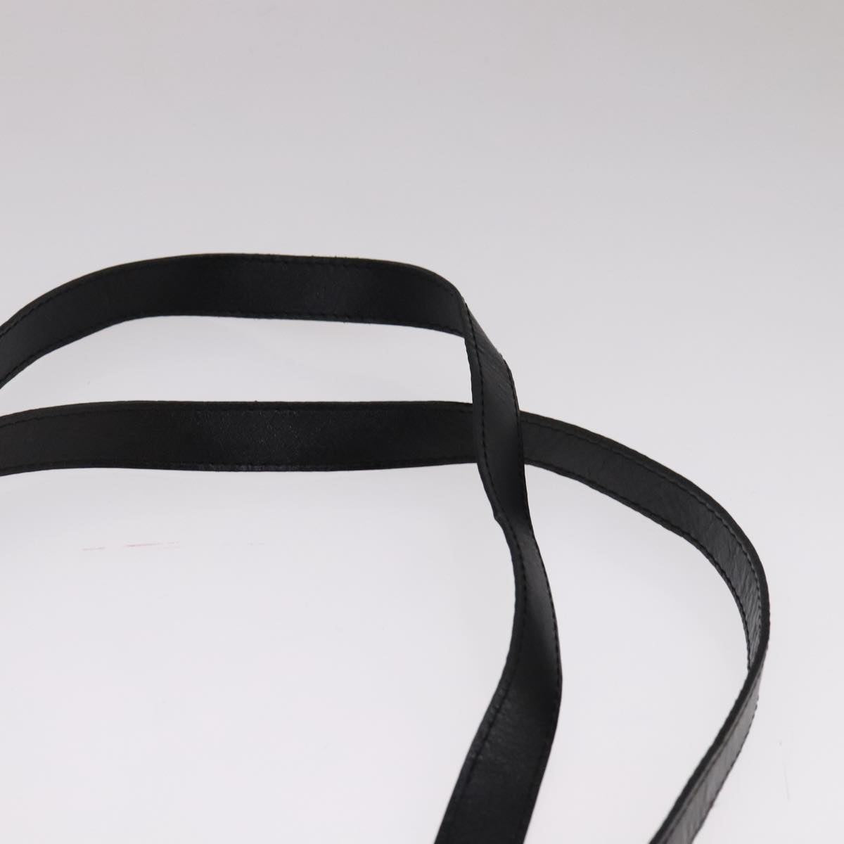 MCM Vicetos Logogram Chain Shoulder Bag Nylon Black Auth yk17160