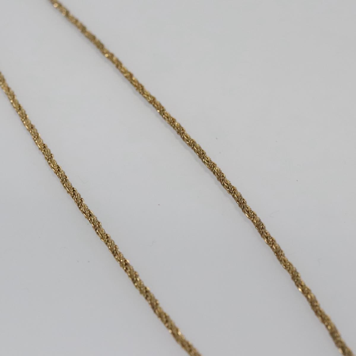 Christian Dior Bracelet Twist Necklace metal 2Set Gold Auth yk17215