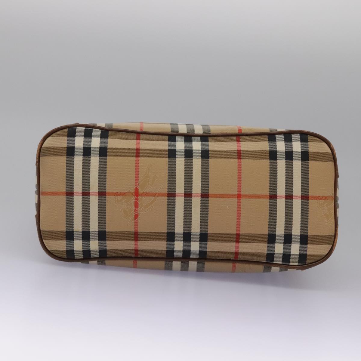 Burberrys Nova Check Shoulder Bag Canvas Beige Auth yk17224