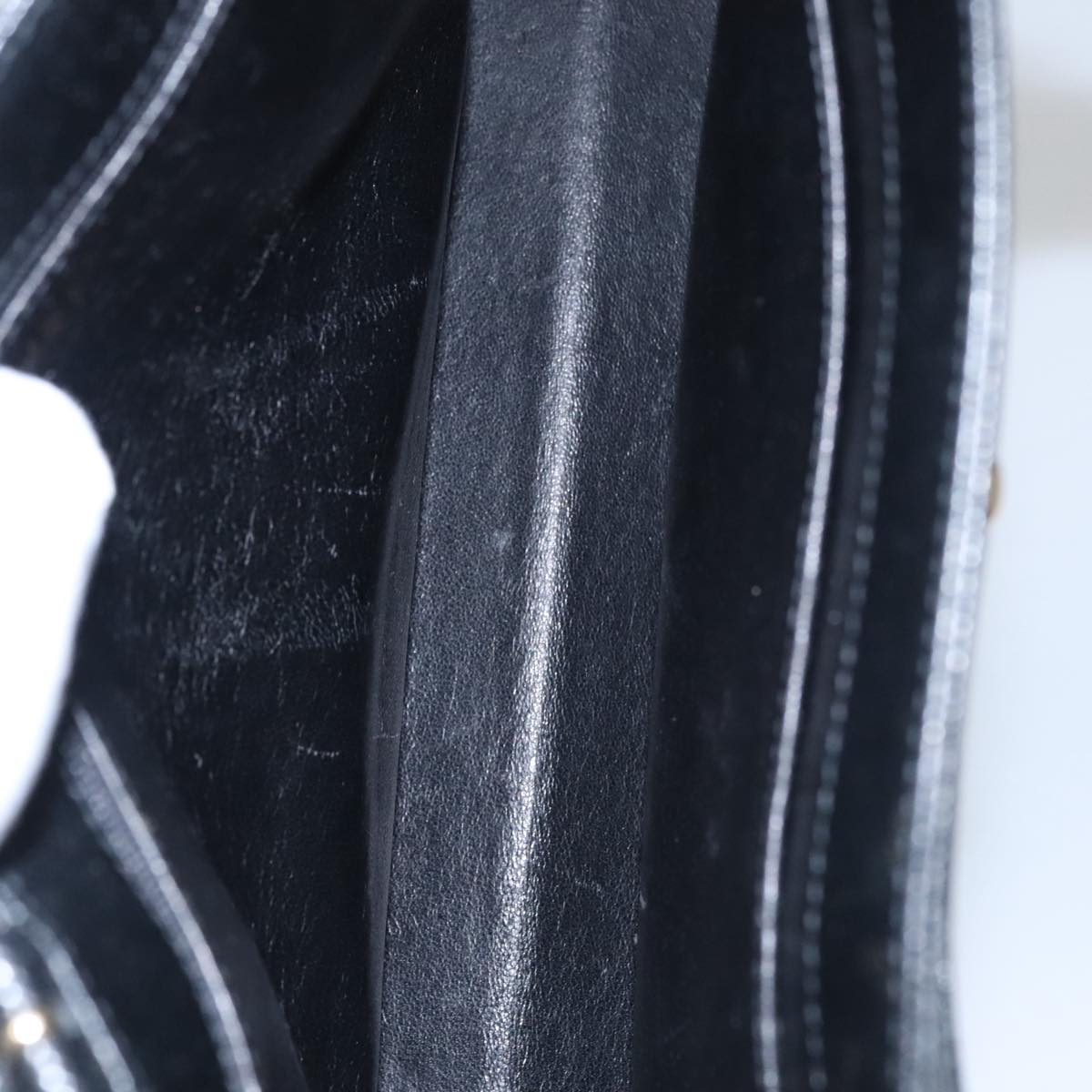 CHANEL COCO Mark Tote Bag Caviar Skin Black Gold CC Auth yk17238A