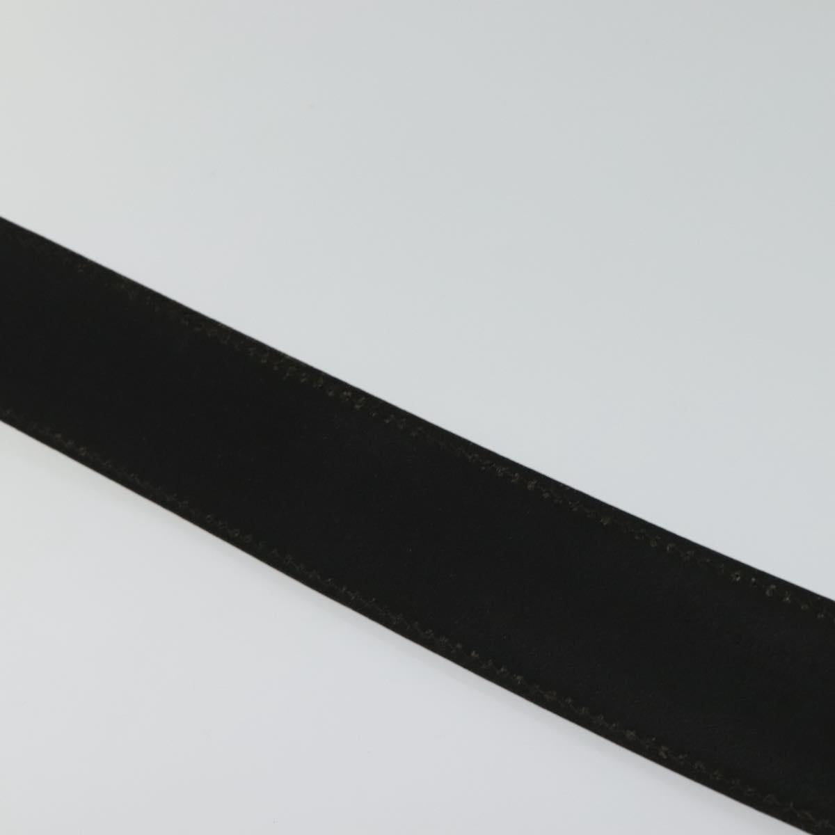 GUCCI Interlocking Belt Leather 39.8"" Black 114876 Auth yk17313