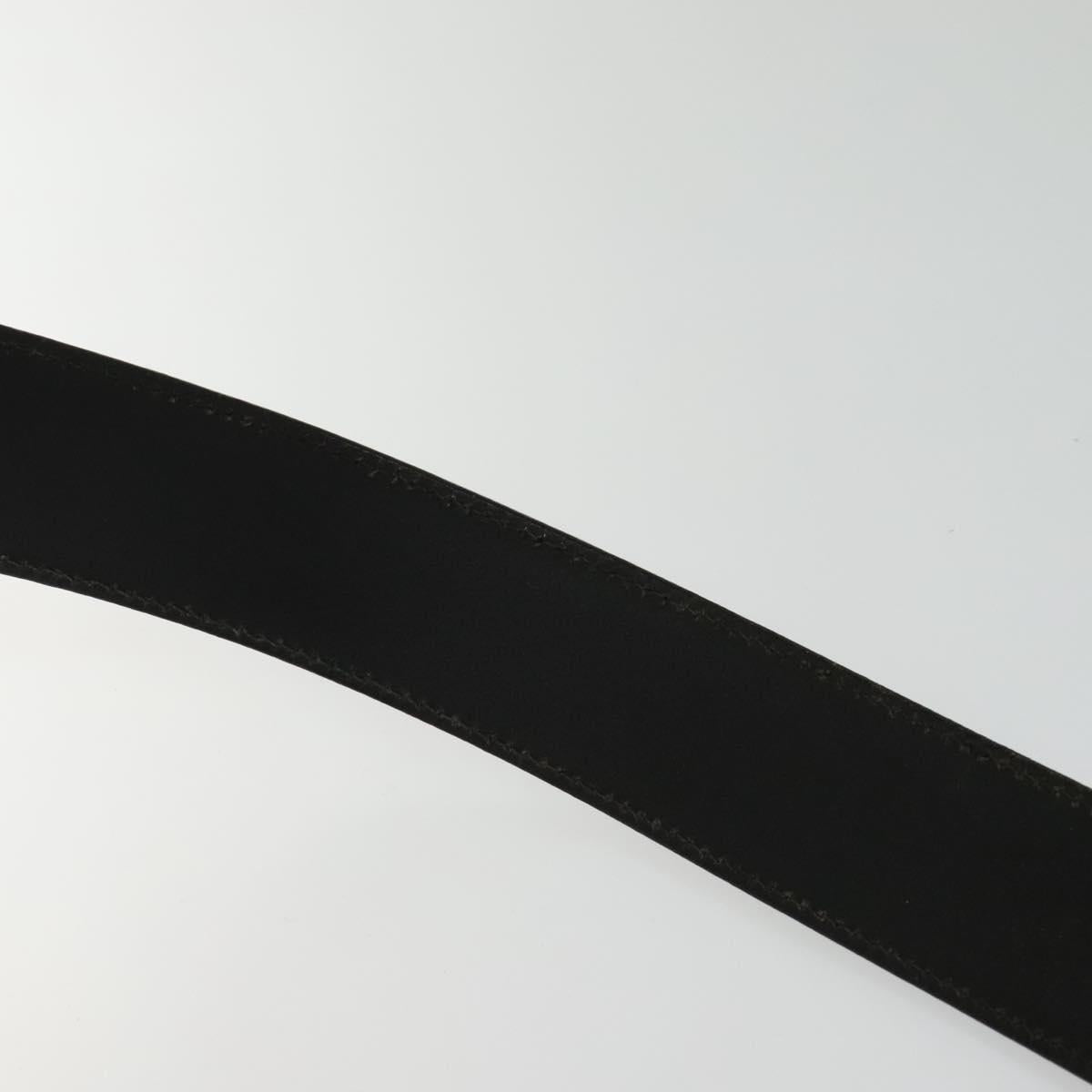 GUCCI Interlocking Belt Leather 39.8"" Black 114876 Auth yk17313