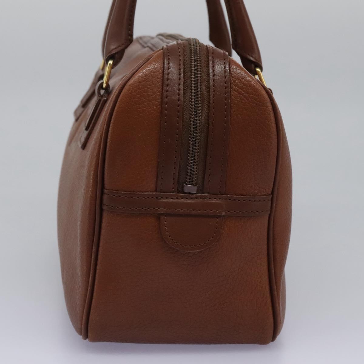 Burberrys Hand Bag Leather Brown Auth yk17371