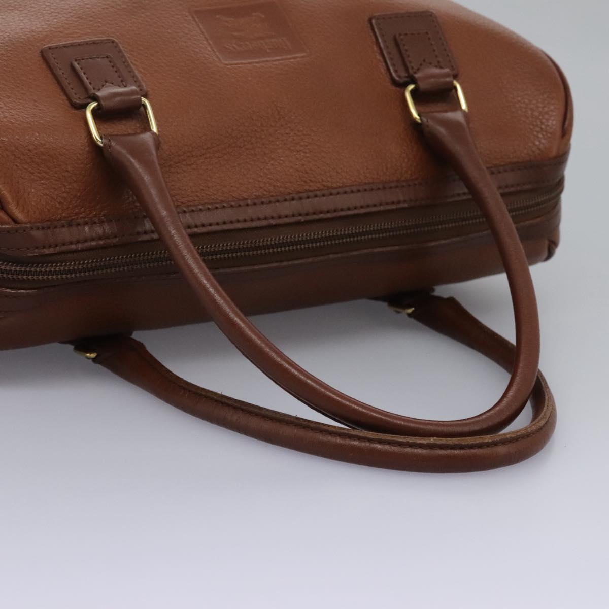 Burberrys Hand Bag Leather Brown Auth yk17371