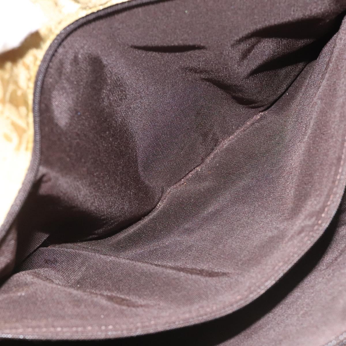 Christian Dior Trotter Canvas Tote Bag Yellow Auth yk17386