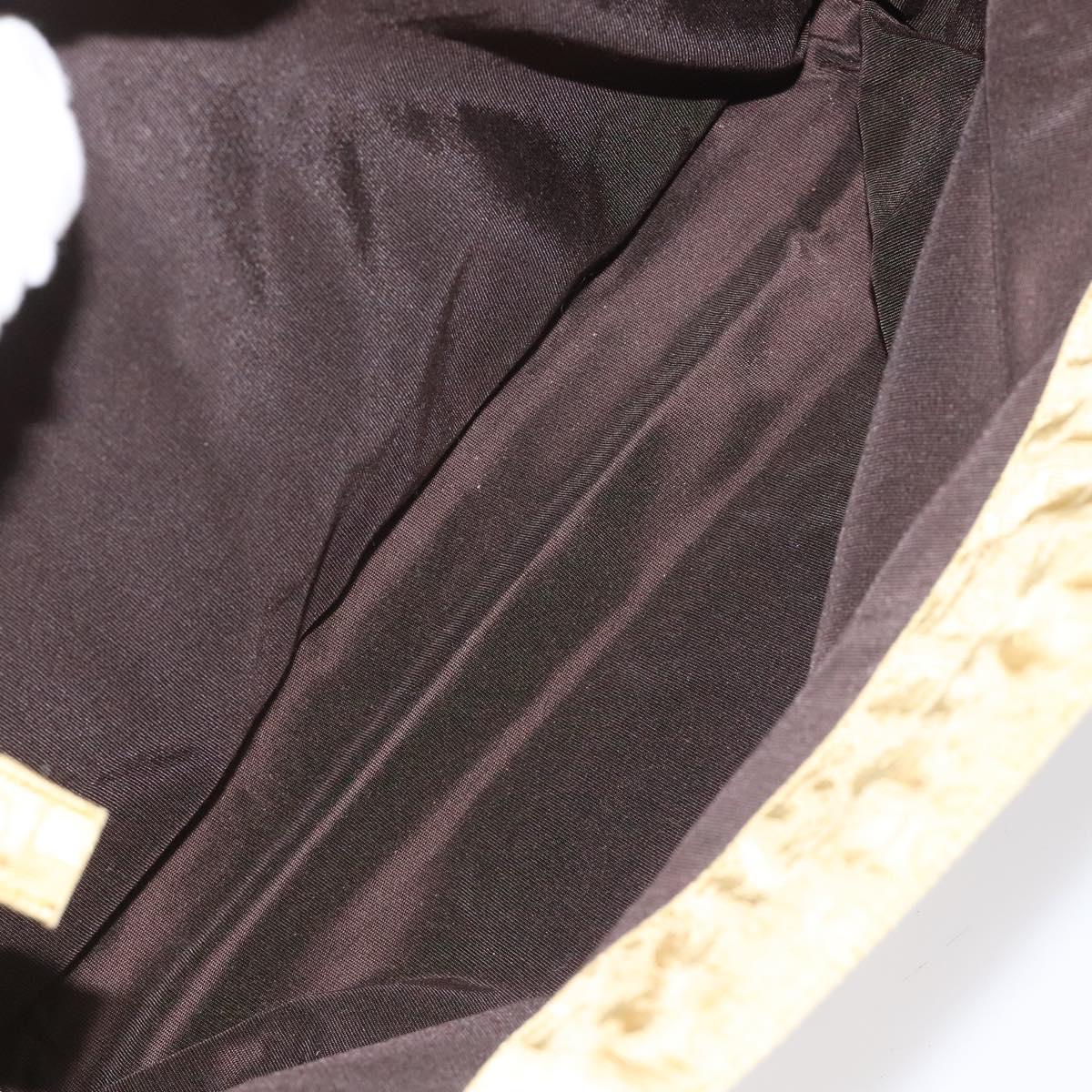 Christian Dior Trotter Canvas Tote Bag Yellow Auth yk17386