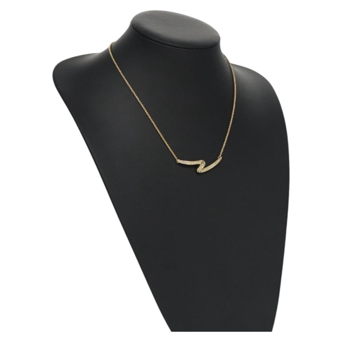 Christian Dior Necklace metal Gold Auth yk17467