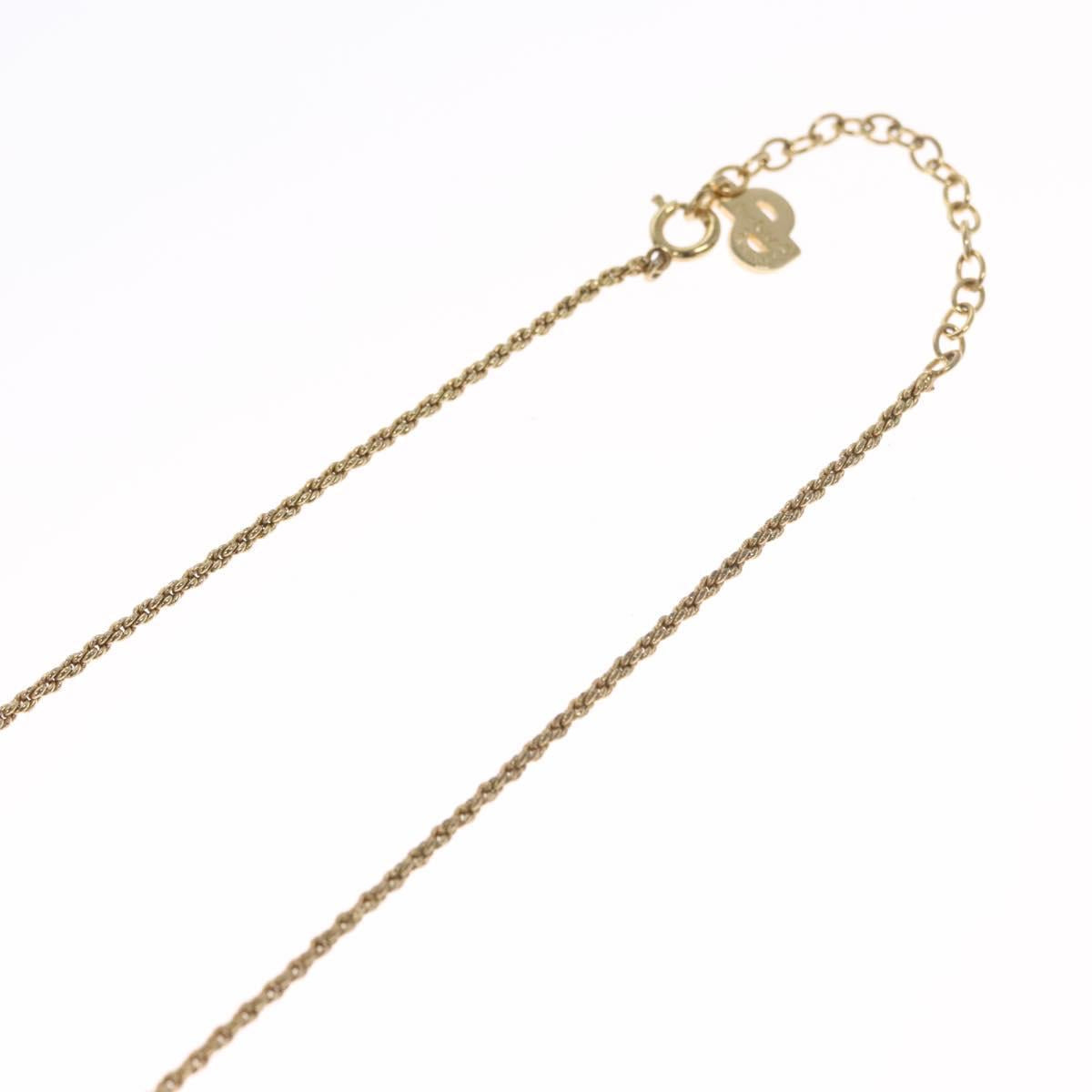 Christian Dior Necklace metal Gold Auth yk17467